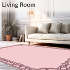 Ornate Scrollwork Filigree Design Rug