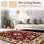 Ornate Floral Swirl Pattern Rug