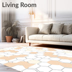 Hexagonal Geometric Pattern Design Rug