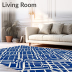 Geometric Lattice Repeating Design Rug
