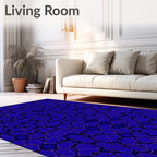 Hexagonal Overlay Abstract Pattern Rug