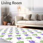 Foliage Flower Pattern Delight Rug