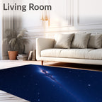Cosmic Galaxy Abstract Starry Night Rug