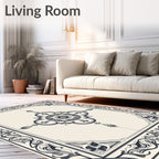 Ornate Floral Mandala Design Rug