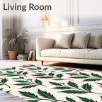 Foliage Berry Patterned Design Rug
