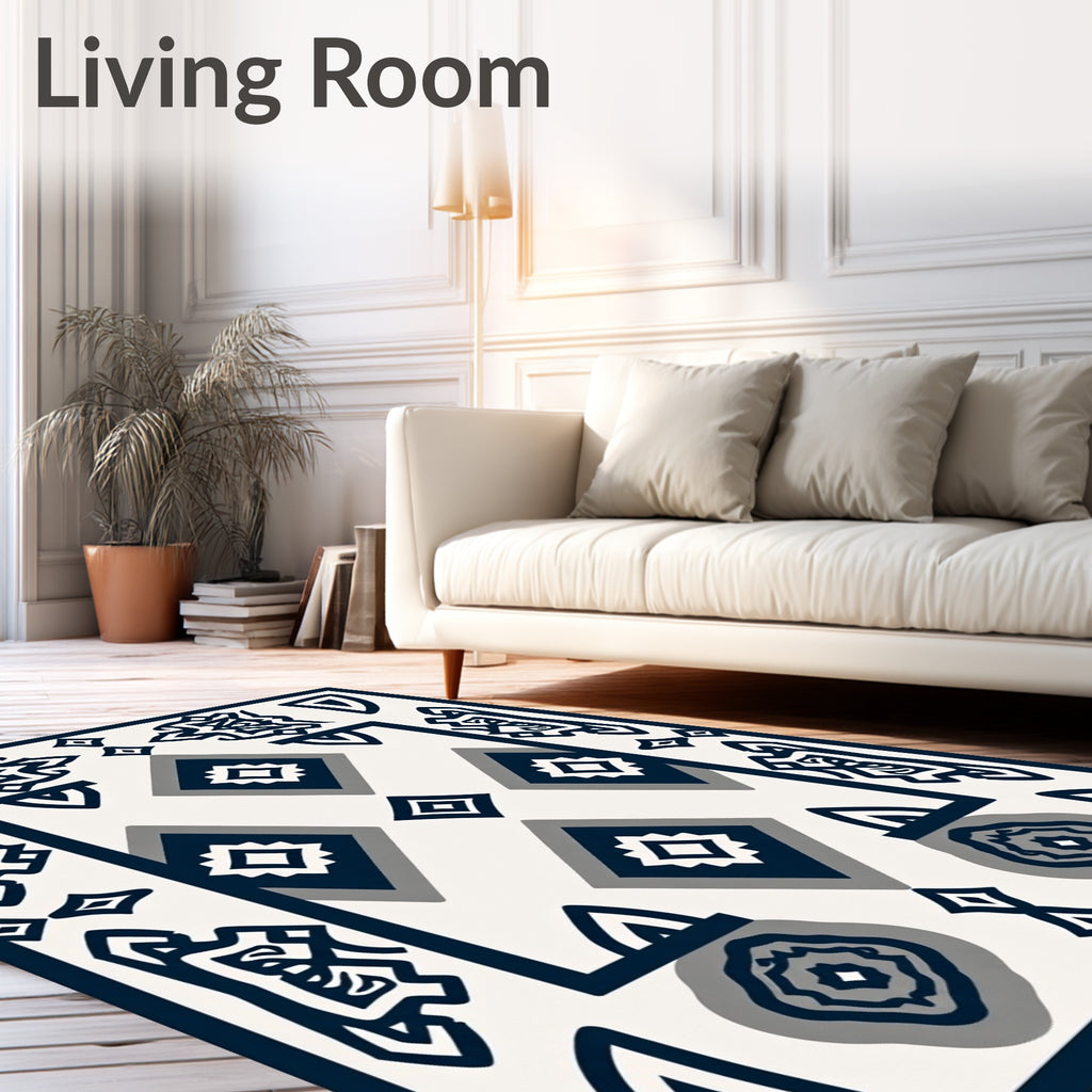 Geometric Tribal Inspired Pattern Rug