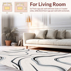 Abstract Swirl Pattern Design Rug
