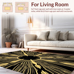 Radiant Art Deco Burst Pattern Rug