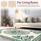 Elegant Tree of Life Floral Pattern Rug