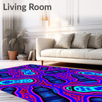Vibrant Abstract Patterned Design Rug