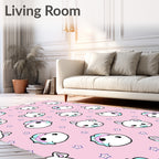 Cute Cat and Unicorn Star Pattern Rug