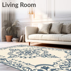 Classic Floral Medallion Pattern Rug