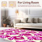 Geometric Pink Prism Pattern Design Rug