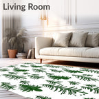 Dark Forest Evergreen Trees Collection Rug