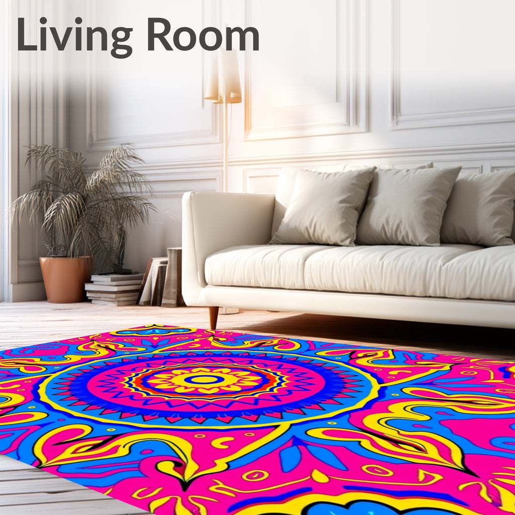 Vibrant Mandala Pattern Rug