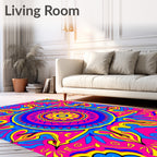 Vibrant Mandala Pattern Rug