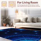 Celestial Starburst Mandala Pattern Rug