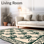 Regal Vintage Floral Scroll Rug