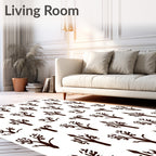 Stylized Tree Pattern Design Rug