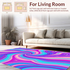 Vibrant Swirls of Magenta 2 Color Rug