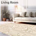 Circuit Board Pattern Textile Art Rug