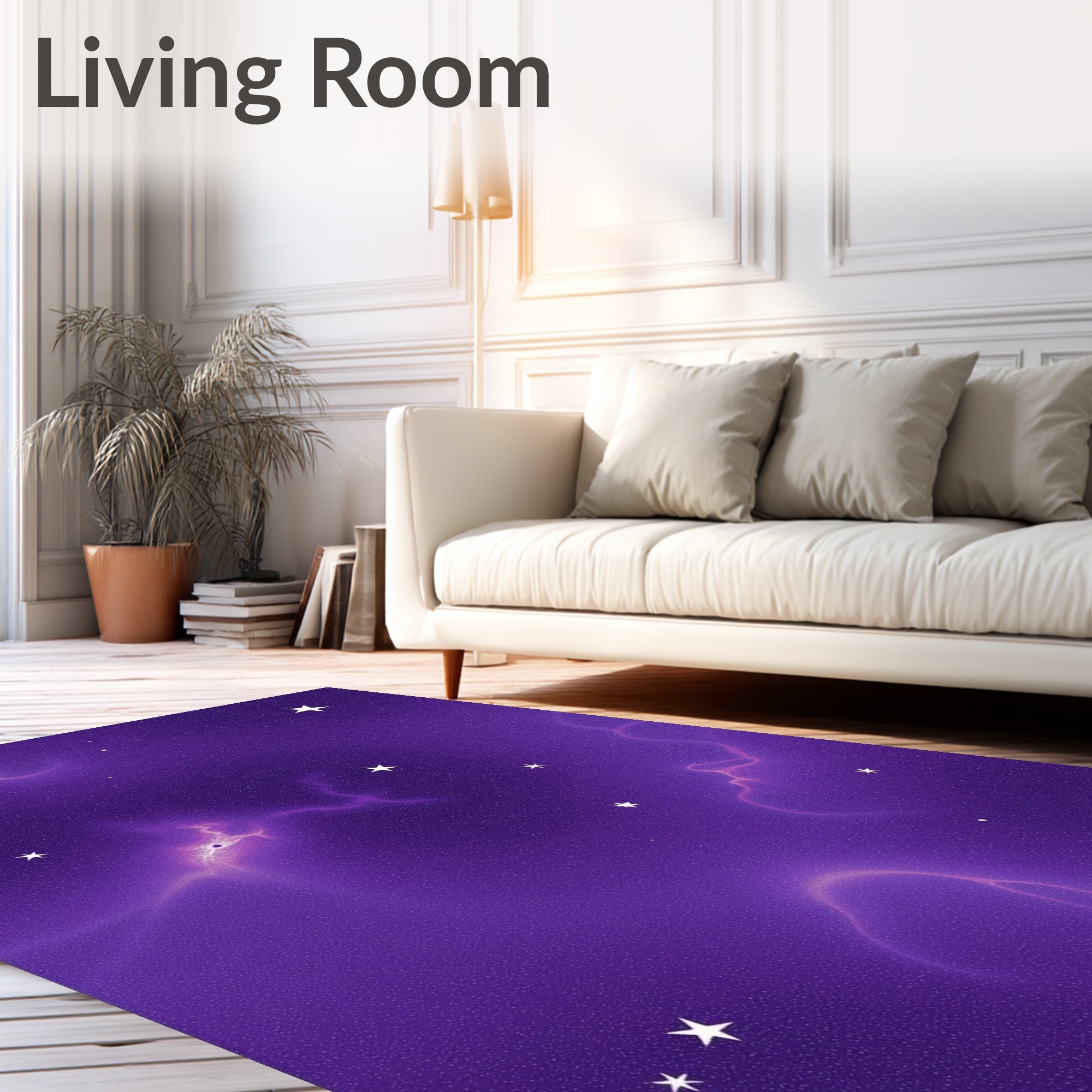 Cosmic Nebula And Stars Design Rug