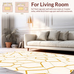 Geometric Network Pattern Design Rug