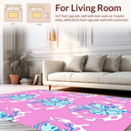 Abstract Floral Paisley Pattern Design Rug