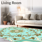 Vintage Floral Medallion Pattern Rug