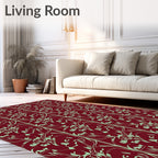 Art Nouveau Floral Vine Pattern Rug