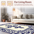 Ornate Fleur-de-lis Classic Pattern Rug