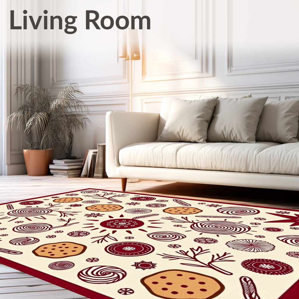 Whimsical Sun and Star Pattern Rug