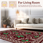 Regal Holly Vine Motif Rug