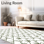Minimalist Diagonal Grass Pattern Rug