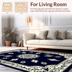 Classic Floral Mandala Border Design Rug