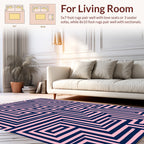 Abstract Geometric Maze Design Rug