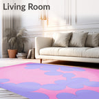 Soft Blurry Cloud Pattern Rug