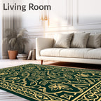 Elegant Floral Arabesque Pattern Rug
