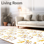 Abstract Floral Animal Pattern Rug