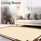 Bold Geometric Frame Design Rug