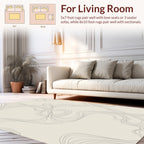 Organic Line Flow Abstract Pattern Rug