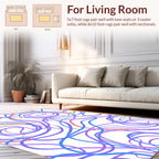 Whimsical Swirl Abstract Design Rug