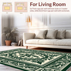 Ornate Floral Scrollwork Design Rug