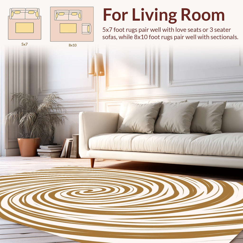 Swirling Swirl Pattern Rug