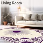 Regal Sunburst Border Design Rug