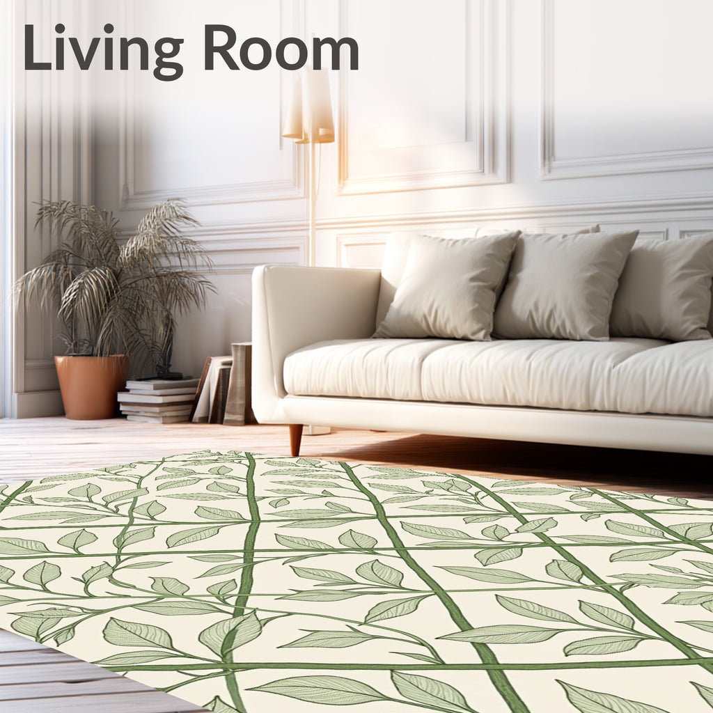 Nature Inspired Vine Lattice Design Rug