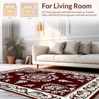 Ornate Floral Mandala Cream Border Rug