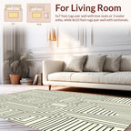 Geometric Maze Patterned Design Rug