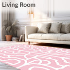 Pastel Abstract Geometric Pattern Rug