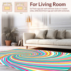 Vibrant Swirl Pattern Rug